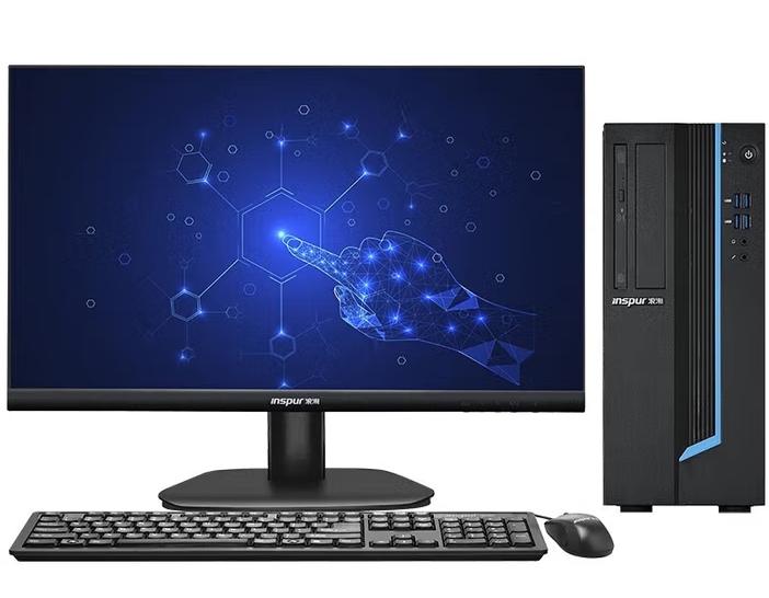 浪潮/INSPUR CE520F 台式计算机 CPU:FTD2000(8核)，主频:2.3Ghz  内存:8GB